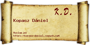 Kopasz Dániel névjegykártya